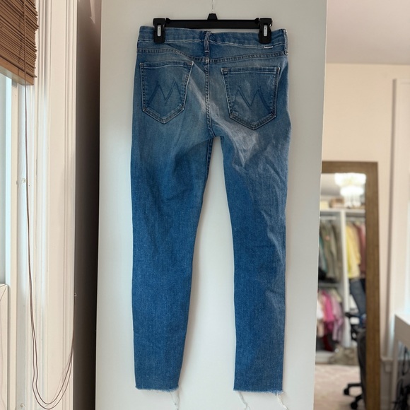 MOTHER | THE LOOKER ANKLE FRAY MID RISE STRETCH SKINNY JEGGINGS SIZE 27 - Picture 3 of 9